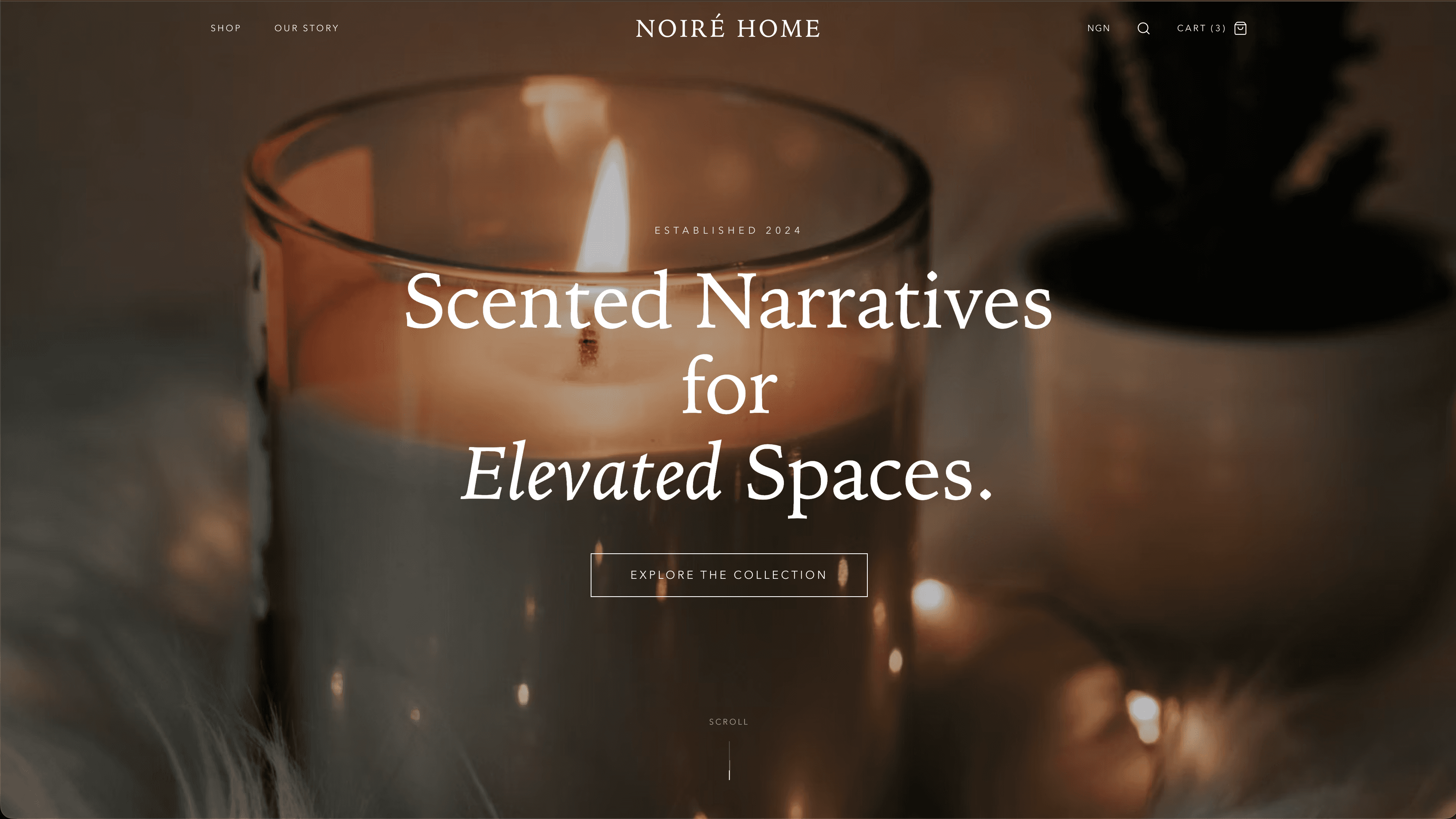Noire Home — Web Application project screenshot