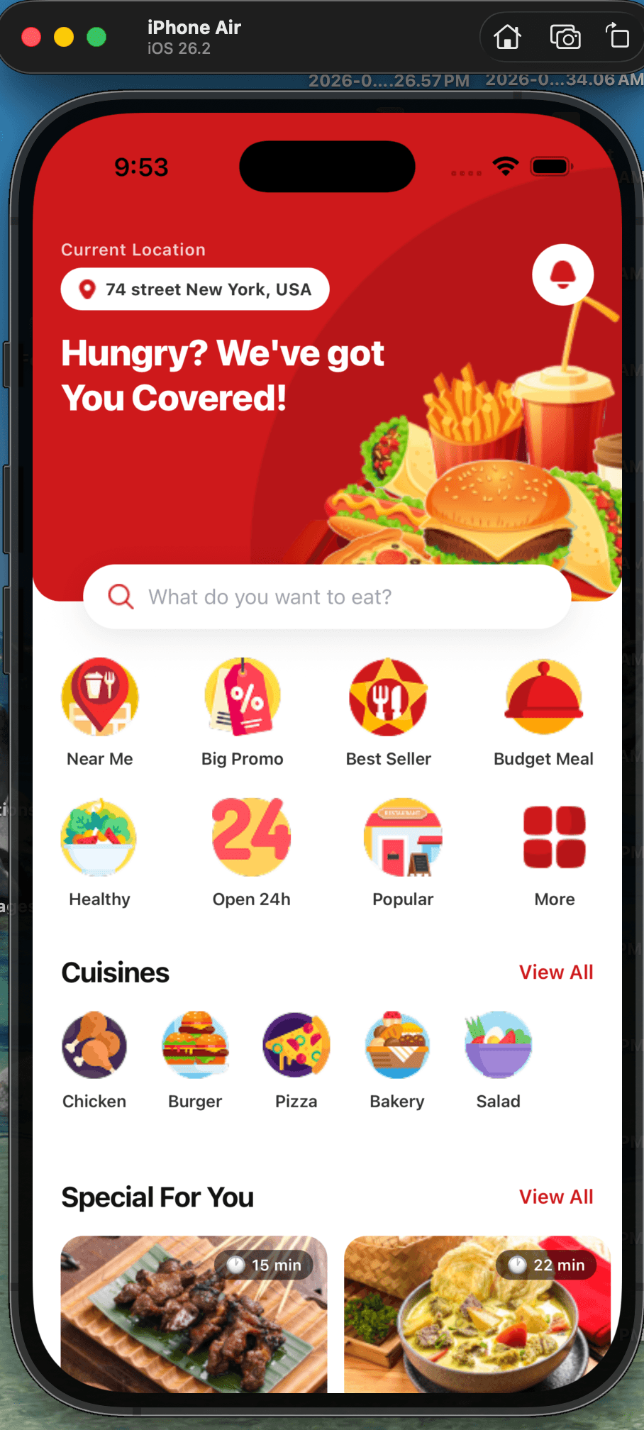Food Delivery Mobile App